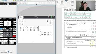 Encoding and decoding with matrices