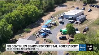 FBI wraps third day of search at Nelson County home in connection to Crystal Rogers investigation