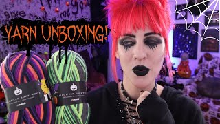 HALLOWEEN YARN UNBOXING ~ MORE HOBBII SPOOKY YARN