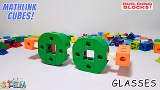 ASMR - DIY How to make Glasses with Numberblocks mathlink cubes || Genius Kids - STEM Learning