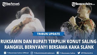 Bupati Ruksamin dan Ikbar Nyanyi 'Ku Tak Bisa' Bareng Kaka Slank di HUT ke-18 Konawe Utara