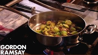 Gordon Ramsay's Brussels Sprouts With Pancetta & Chestnuts
