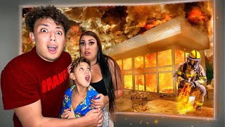 MY HOUSE CAUGHT ON FIRE (LIVE FOOTAGE)