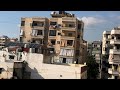 View of Beirut as noise of Israeli jets breaking sound barrier is heard | AFP