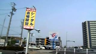 安城サイクリングin2014 自転車車載動画~復路編~【新安城駅西→尾崎町交差点】