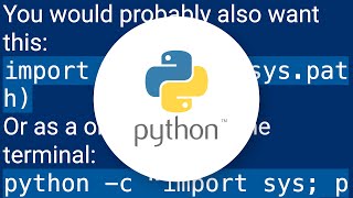 How do I find out my PYTHONPATH using Python?
