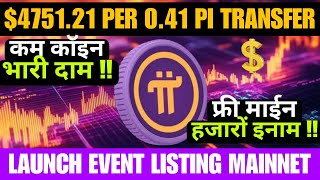 Pi Network New update today | Live transaction stream Per coin | Pi latest news | Pi crypto price