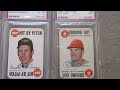 vintage psa baseball card collection 1968