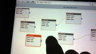 HTML5 based node editor on iPad