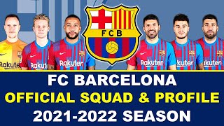 FC Barcelona - Official Squad and Profile - 2021-2022 Season