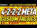 BEST 4222 CUSTOM TACTICS & INSTRUCTIONS FOR TOTS! THE 4-2-2-2 IS AMAZING FIFA 21 ULTIMATE TEAM!