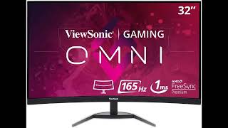 ViewSonic Omni VX3268-PC-MHD 32 Inch Curved 1080p 1ms 165Hz Gaming Monitor