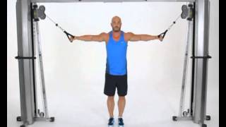 Standing Cable Decline Chest Flys