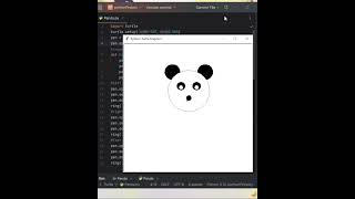 draw #panda with python #coding #learnpythonbasics #python #learningpython #learning #programming