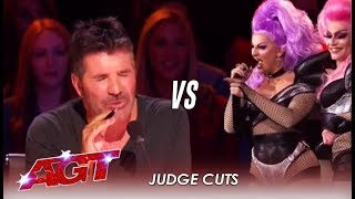 OUCH! Drag Queen Singers Get Into Nasty FIGHT With Simon Cowell | America's Got Talent 2019