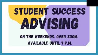 About Student Success Advising