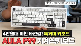 메인 키보드 바꿨습니다ㅣ4만원대 미친 가성비ㅣ독거미 AULA F99 적축 기계식키보드