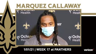 Marquez Callaway on Improving Throughout His Rookie Season | Saints-Panthers Week 17