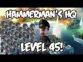 Boom Beach - How to Beat Hammerman's HQ Level 45 WITH ONLY RIFLEMEN!