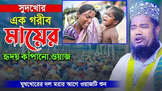 সুদখোর এক গরীব মায়ের হৃদয় কাঁপানো ওয়াজ || ঘুষখোরের দল মরার আগে ওয়াজটি শুন