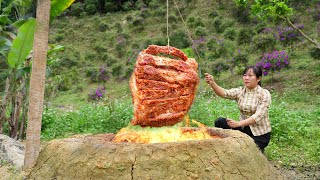 How to Grill Pork Ribs in a Large Oven/ The Village Girl YEN + FREE FOOTSTEPS Lives Her Dream Life