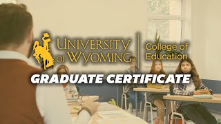 The Graduate Certificate Program at UW CoE