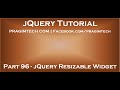 jQuery Resizable Widget