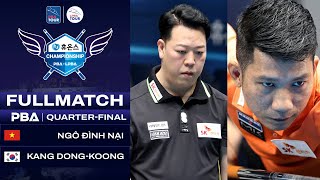 FULL MATCH:Dong-koong KANG vs NGÔ ĐÌNH NẠI | PBA TỨ KẾT | Houns Championship 2024 - 2025