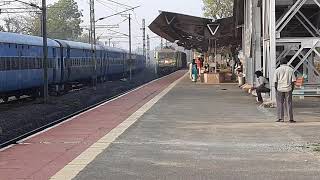 Goods Train Morning Crossing in Vandalur Railway Station