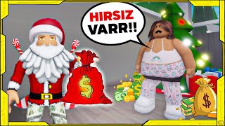 NOEL BABA KILIĞINDA EVLERİ SOYDUM 😂| ROBLOX BROOKHAVEN RP 🏡