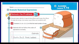 Go Math 5th Grade Lesson 1.11 Evaluate Numerical Expressions UPDATED