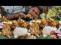 I am Back🔥MUKBANG & RECIPE: Delicious Food Ever, Sticky Country chicken with rice | PAHADI STYLE