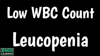 Leucopenia | Low WBC Count | Causes, Symptoms, Treatment Of Leucopenia | Types Of Leucopenia |