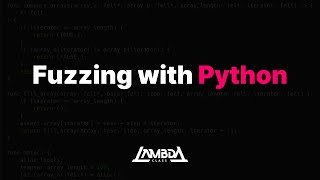 Fuzzing with Python