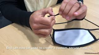 How to Attach a Croakies Strap to Face Mask