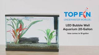 Top Fin LED Bubble Wall #Aquarium Fishtank Setup | YouTube