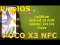 PixelOS UnOfficial for Poco X3 Android 14 ROM Update: 241102