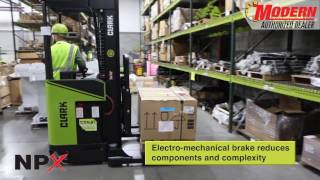 NPX 15D 17 20 22 Narrow Aisle Electric Stand Up Forklift | Modern Handling