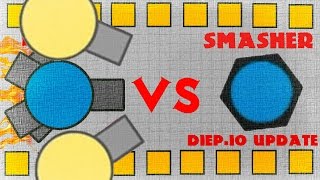DIEP.IO SMASHER CLASS GAMEPLAY // vs Boosters and Arena Closers