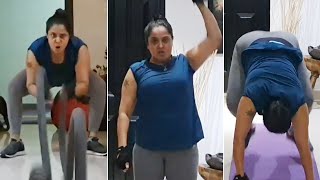 Actress Pragathi MIND BLOWING Workout Video | Pragathi Gym Workout Video | Daily Culture