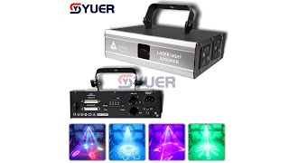 YUER™️ NEW 3W DJ 3D Cartoon Pattern Laser Light Laser Projector