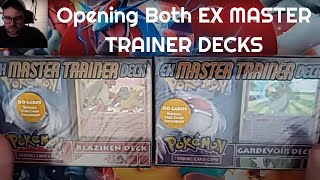 POKEMON EX MASTER TRAINER DECKS OPENING (2004-2005) Both Gardevoir \u0026 Blaziken