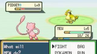 Catch Obeying Shiny Mew Pokemon Fireredleafgreen Gameshark