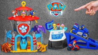 Paw Patrol toys unboxing ASMR | Paw Patrol Dino Rescue HQ Playset | Chase Rubble Marshall