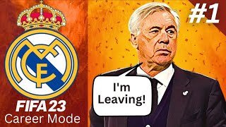 ANCELLOTI LEAVES... FIFA 23 Real Madrid Career Mode | Ep 1