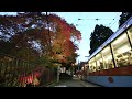 叡山電鉄鞍馬線 二ノ瀬駅　もみじのライトアップ　japanese maple lighted up eizan electric railway ninose station　 2015.11