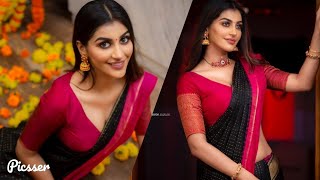 Yashika aannand beautiful pictures in saree - Picsser