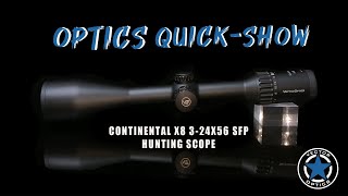 Vector Optics // Continental X8 3-24X56 SFP Riflescope (SCOL-50) More Than 80 MOA Adjustment Range