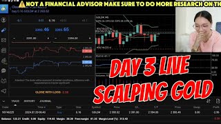 Live Scalping Gold (Day3) Nag Profit or Loss? Reality vs. Expectation | Forex Trading for Beginners