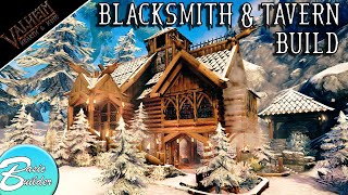 Valheim | Mountain Blacksmith and Tavern | Build Guide | Speedbuild